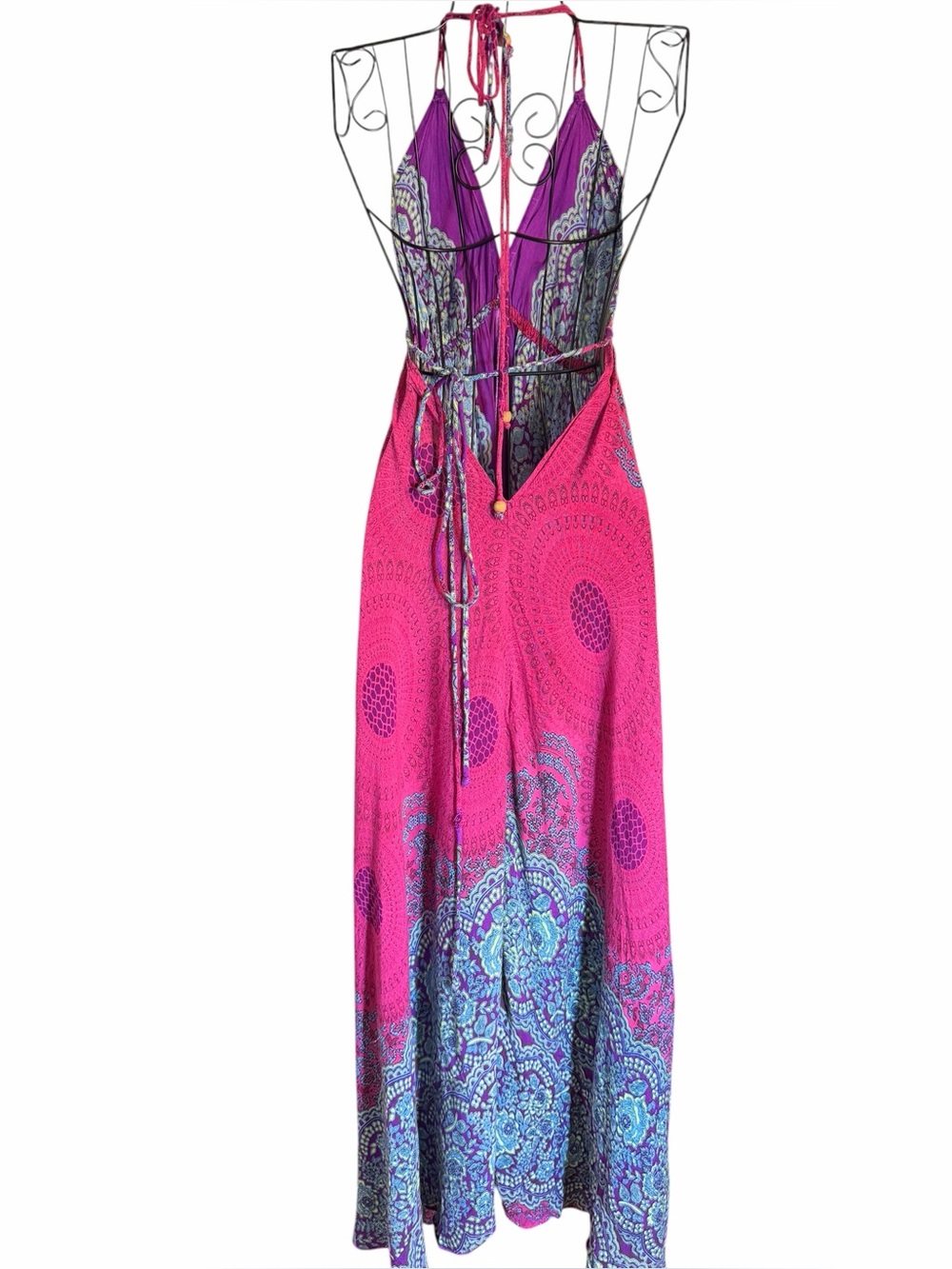 Bohemian Maxi Halter Dress - Picture 2 of 6